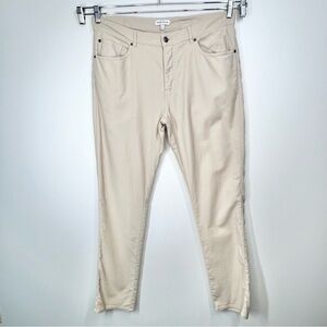 Peter Millar Coastline Classic Fit Chino Khaki Pants Golf Casual 35x34